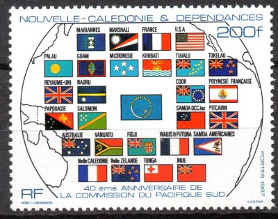 NOUA CALEDONIE 1987, Aniversari, serie neuzată, MNH foto