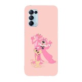 Husa compatibila cu Oppo A54 5G, Viceversa, model Pink Panther team, Silicon, TPU, Transparent, Carcasa