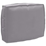 VidaXL Pernă pentru spătar din paleți cu pernă Gri 50 x 40 x 12 cm