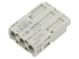 Conector HDC MIXO PIN 3, 40A, 600V - inserturi de contact tată