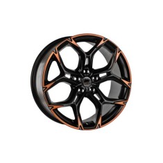Set 4 jante aliaj DY1184 KM 19x8 5x112 ET40 bronz diamond cut pentru VAG
