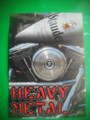 HOPCT 17056 HEAVY METAL !!!-BERE STAUDER /RECLAMA-GERMANIA-NECIRCULATA foto