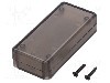Carcasa ABS, 30mmx65mmx15mm, IP54, HAMMOND - 1551CTSK