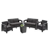Cumpara ieftin Set de mobilier de grădină Corfu Big cu masă Luzon grafit