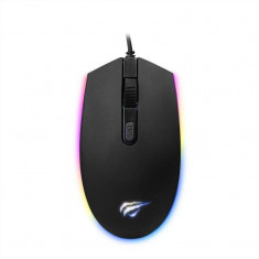 Mouse Havit Gamenote MS1003 cu fir RGB 1200 DPI 4 Butoane Senzor Optic Lungime Cablu 1.5m Negru foto