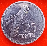 (M1537) MONEDA SEYCHELLES - 25 CENTS 1993, EXOTICA