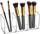 Eup Brush Holder Organizer Perii cosmetice transparente Container de depozitare