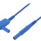 Cablu de măsurare 16A 1m albastru PVC