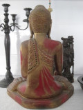 Vintage Sculptura Statueta Lemn Buddha Tibet Colectie Cadou