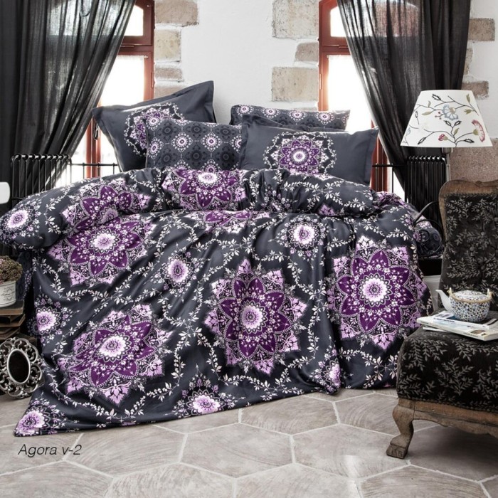 Lenjerie de pat satin clasy king size (agora v2)