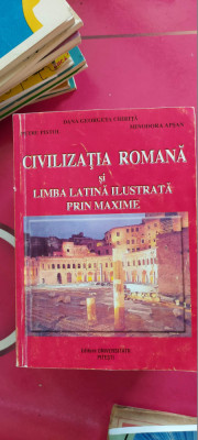 CIVILIZATIA ROMANA SI Limba Latina Ilustrata Prin Maxime APSAN , PISTOL foto