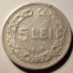 Moneda 5 lei 1949 (#4)