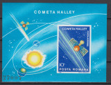 ROMANIA 1986 LP 1150 INTOARCEREA COMETEI HALLEY COLITA NEDANTELATA MNH