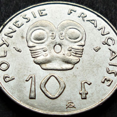 Moneda exotica 10 FRANCI - POLYNESIE / POLINEZIA FRANCEZA, anul 2000 *cod 1022