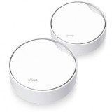 Sistem Mesh Wi-Fi TP-Link Deco X50-PoE(2-pack), Dual-Band, Wi-Fi 6, AX3000, Seamless Roaming, Antivirus, Control Parental si Control Vocal, cu acoperi