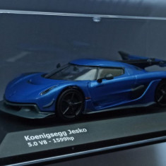 Macheta Koenigsegg Jesko 5.0 V8 2021 albastru - Solido 1/43