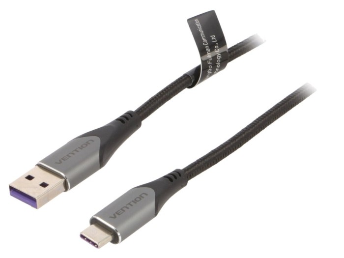 Cablu USB 2.0 A la C, 2m, negru