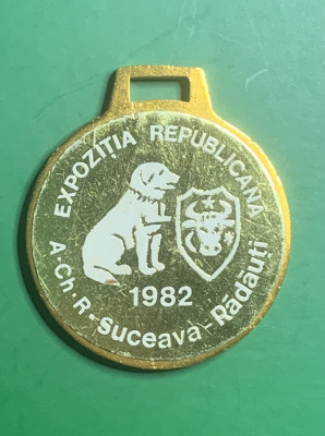 Medalie Expoziția Republicană A-Ch-R-Suceava-Radauti 1982 foto