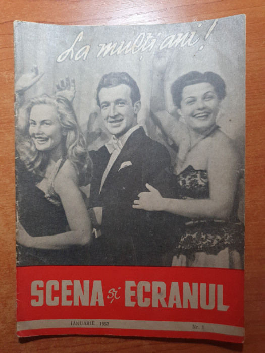scena si ecranul ianuarie 1957-nr . de anul nou,tanti cocea,ileana predescu