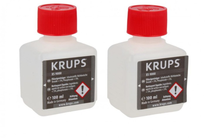 Solutie de curatat sistemul Cappuccino GROUPE SEB XS900010 pentru espressor Krups, 2 x 100 ml