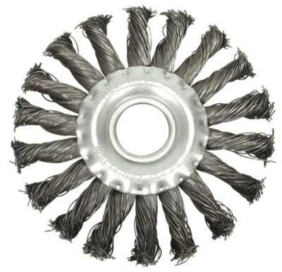 Perie circulara din sarma 115 mm x 15 mm cu toroane VOREL foto