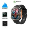 Smartwatch, 2 inch,650mAh,rezistent la apa,praf,bluetooth 5.3,autonomie 7-9 zile, Otel inoxidabil, Negru