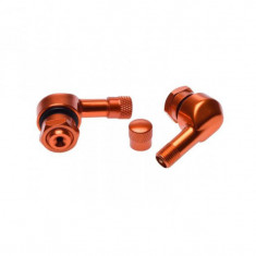 Set 2 valve demontabile roata moto, culoare portocaliu Cod Produs: MX_NEW ASOT418B