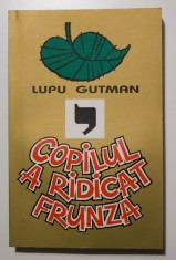 Lupu Gutman - Copilul a ridicat frunza (ediție bilingvă rom&acirc;nă-engleză)