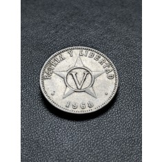 B 11-3 Moneda 5 Centavos Cuba 1968