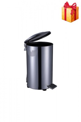 Cos de gunoi industrial cu pedala, din inox, 90 litri foto