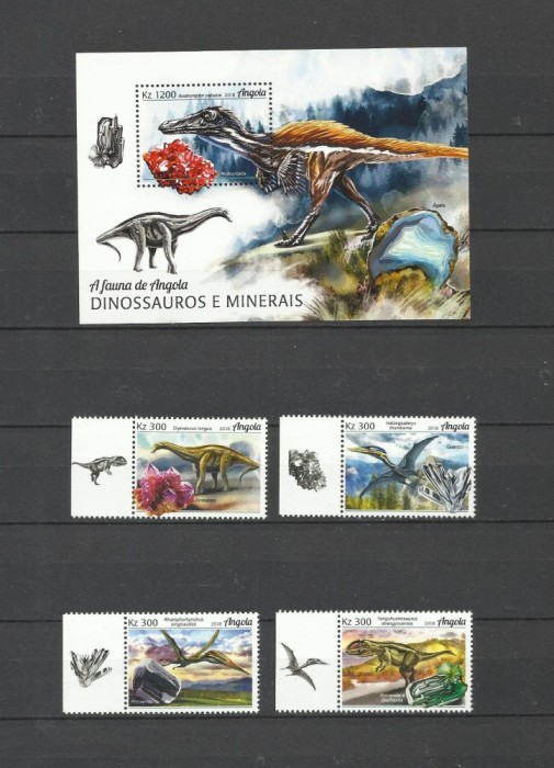 ANGOLA 2018 FAUNA DINOZAURI ANIMALE PREISTORICE