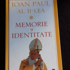 MEMORIE SI IDENTITATE - IOAN PAUL AL II-LEA