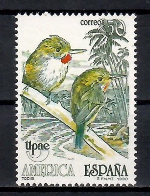Spania 1990 - America UPAEP - Păsări, MNH foto
