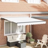 vidaXL Cortina Retractabilă Alb 350x250 cm țesătură 3330374