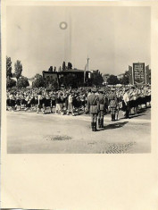 D316 Pionieri manifestatie 1 mai 1951 Bucuresti Romania comunista foto