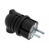 Conector Schuko tata 16A/250V IP44, ELPL-SH/RB-BK114022022-BMS