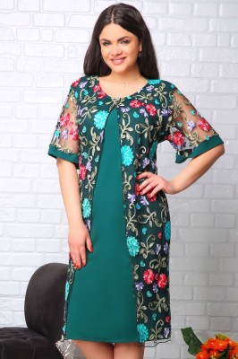 Rochie de Ocazie Selia Verde Brad - 44Marimea foto