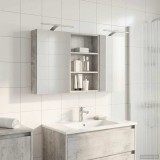 vidaXL Set dulap baie cu raft 3 pcs 120 x 10,5 x 60,5 cm Lemn compozit 3403739