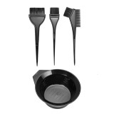Set Vopsit Par 4 Piese: Bol, Pensula Mare, Pensula Mica, Pensula Pieptene - Kit Profesional Coafor