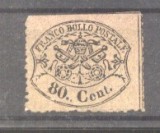 Italy Papal State 1868 Coat of arms 80C Mi.25y MH AM.356