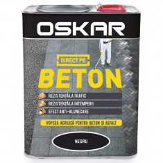 Oskar Vopsea Acrilica Direct Pe Beton Negru 2.5L 5012517 foto