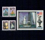 Grenada Grenadines 1987 - Navigație, veliere, Regatta, serie si colita neuzata
