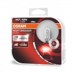 Bec Osram H7 12V 55W Night Breaker Silver 64210NBS-HCB Set 2 Buc