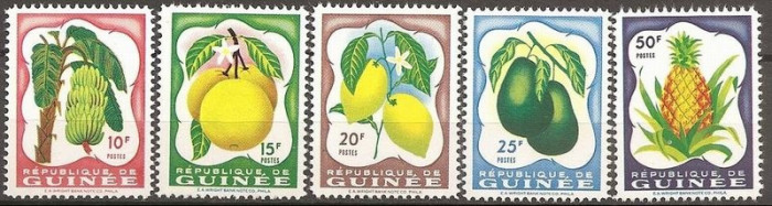 Guinea 1959 Fruits, MNH S.374