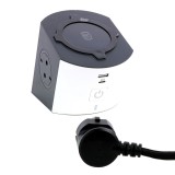 Prelungitor Legrand 694506, 2 prize + 1 USB-A + 1 USB-C + incarcator wireless Qi, 2300 W, 3 x 1.5 mmp, contact de protectie, alb