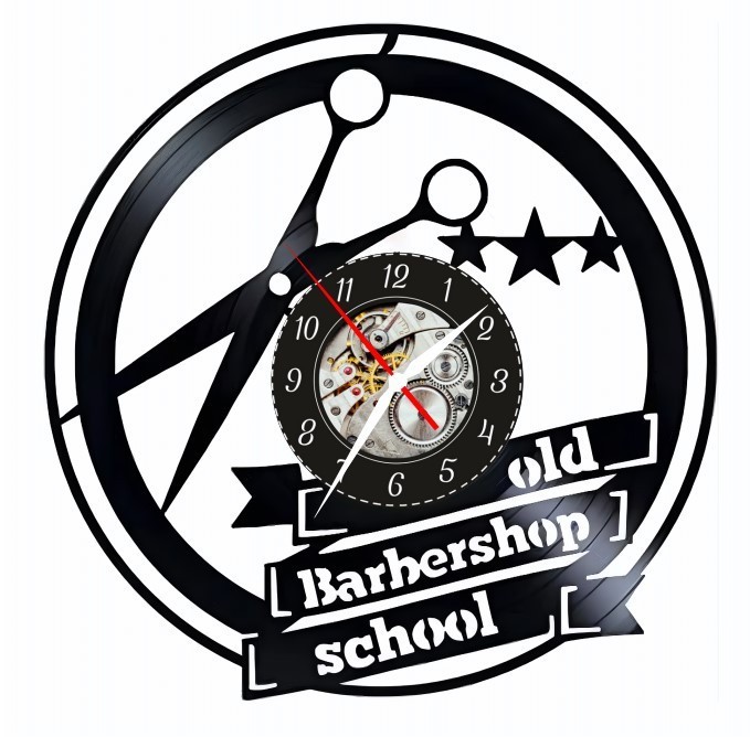 OLD BARBERSHOP- ceas de perete