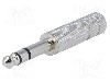Conector jack, Jack 6,3mm, 3 contacte, tata, CLIFF - P3C (FM1044)