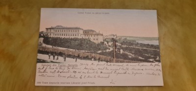 Turnu Severin - Liceul Traian cu parcul botanic. foto