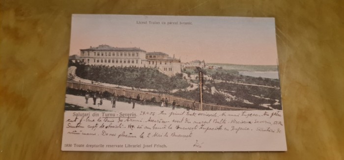 Turnu Severin - Liceul Traian cu parcul botanic.