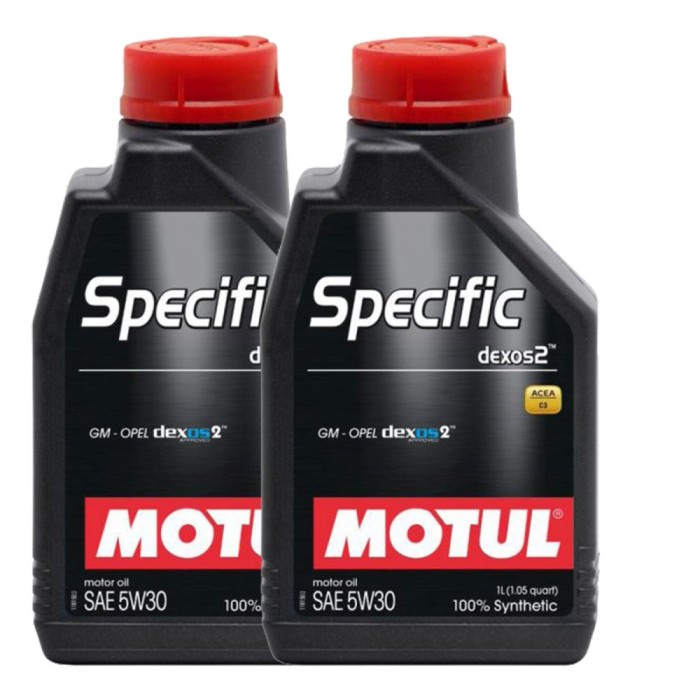Pachet 2 litri ulei de motor Motul Specific DEXOS2 5W30 , Protectie avansata pentru motoare moderne